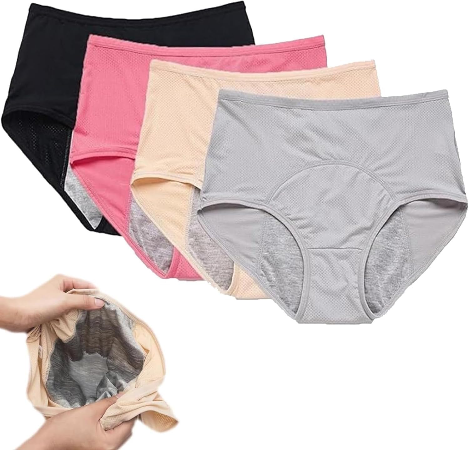 Culottes confortables anti-fuites taille haute | Maintien et étanchéité renforcés