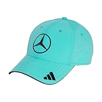 adidas Mercedes – Amg Petronas Formula One Team Driver cap, Cappellino da Baseball Unisex – Adulto, Semi Mint Rush, Black, XS