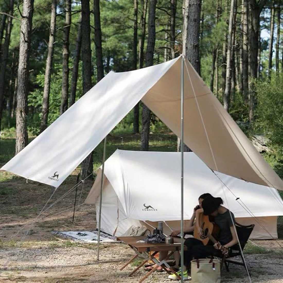 Rooster Outdoor　TC タープ　 300x300　ポリコットン Amazon.co.jp: TCポリコットン製 天幕 TC タープ ポリコットン