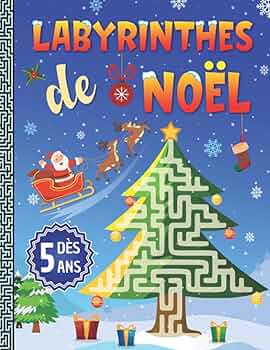 Labyrinthe de pages couleur de Noël
