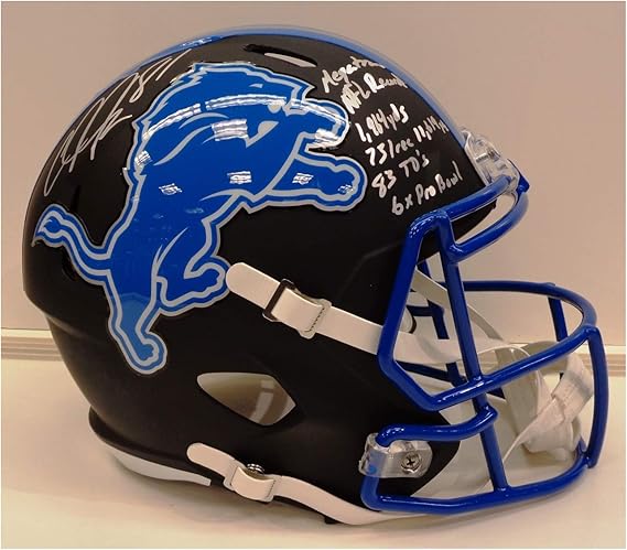Calvin johnson autographed helmet Clearance