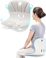 Vista 16 de curble Wider Cover, Detachable Cover for Teenager Chair, Ergonomic Chair Back Support and Lumbar Support (Cover Grey)