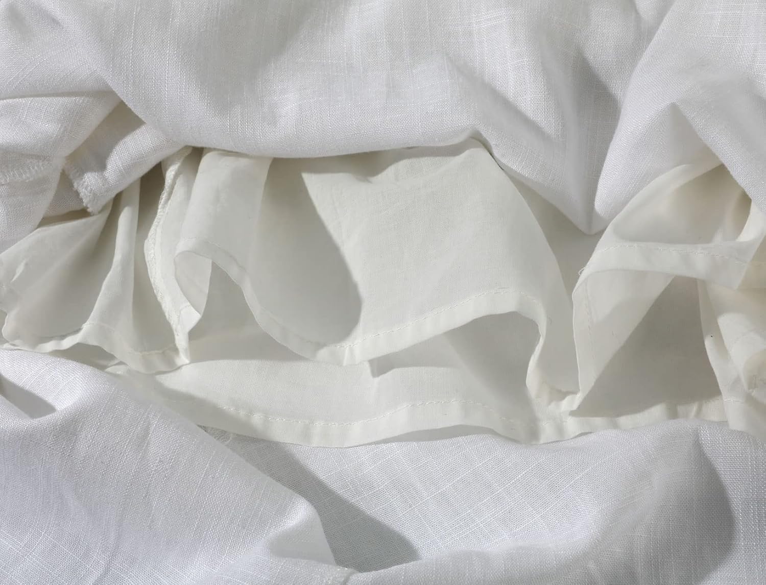 loveimgs Women's Summer Linen Button Front Elastic High Waist Swing A Line Midi Skirt - Image 4