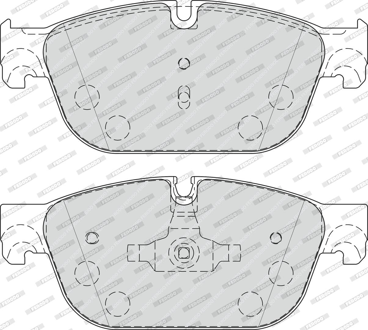 FERODO Plaquettes de freins Avant contact de signal d'usure inclus Épaisseur 16,9mm sans accessoires FDB4313 Compatible avec PEUGEOT 308 I 3/5 portes 4A, 4C 407 Berline 6D 508 I 8D Berline, CITROËN | Compatible avec: CITROËN C5 III, C5 III Break, C6, DS4,