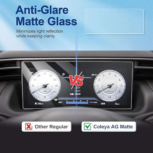 Miniatura 50 de Protector de pantalla Tucson 2022 2023 2024 para Hyundai Tucson (XRT/N Line/Limited/SEL Convenience/SEL) Pantalla táctil de 10.25 pulgadas, vidrio