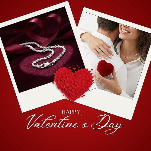 Miniatura 6 de Collar de cadena de plata de ley 925 de 0.059 in con corte de diamante, para mujeres y niñas, cierre de pinza de langosta mejorado, fabricado