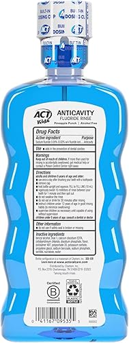 Miniatura 4 de Enjuague anticaries con flúor, ponche de piña, 16.9 onzas (paquete de 3)