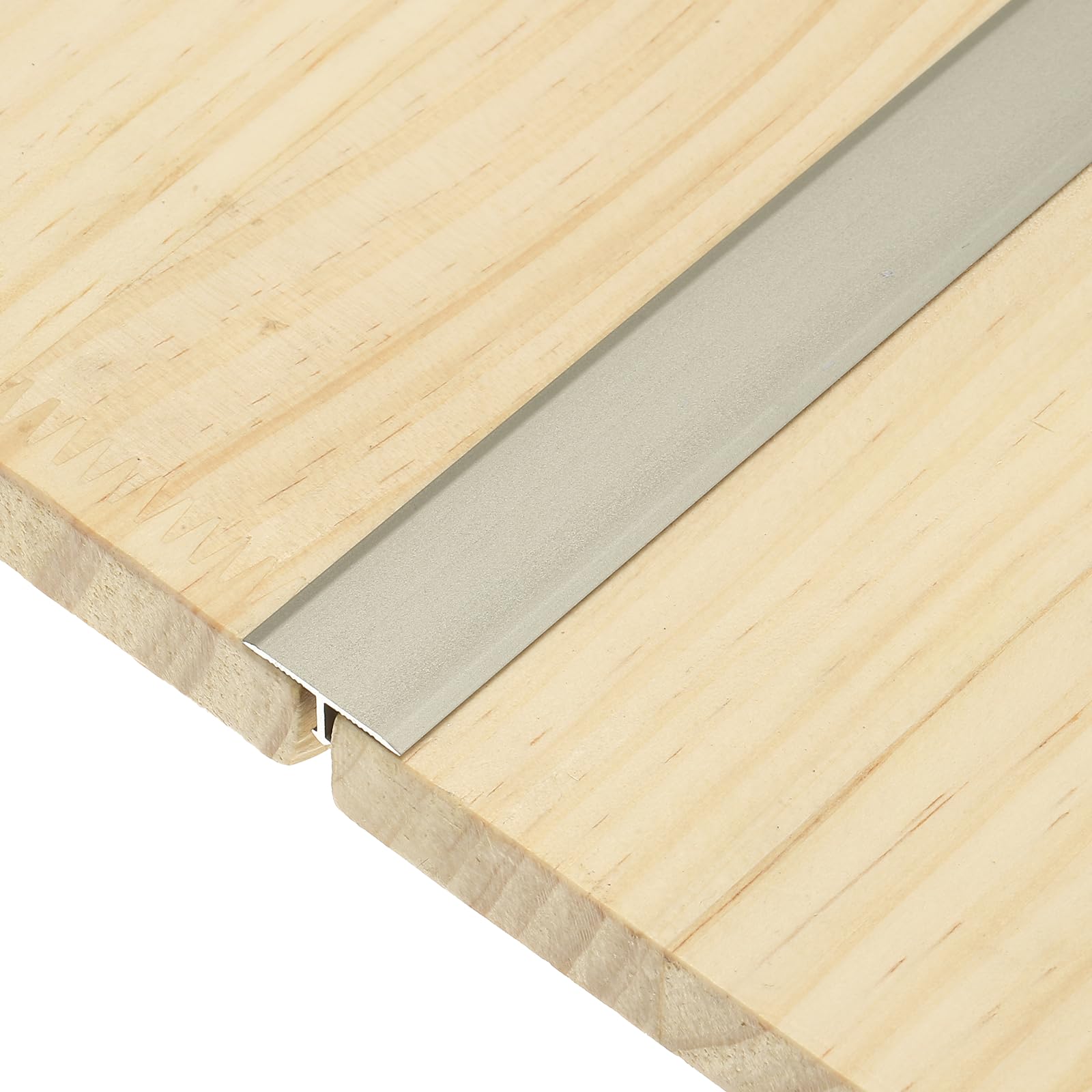 sourcing map 3Pcs T-Molding Transition Strips, 0.9m x 20mm (L x W) Aluminium Alloy Floor Flat Divider Strip Vinyl Flooring Edging Trim for Floor Gaps Doorways, Gray