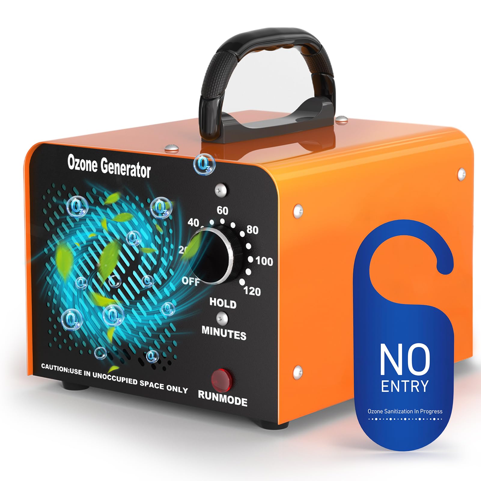 Ozone Generator 30000 mg/h, Tragbares Ozongenerator für Wohnung und Auto, 300㎡ Ozongerät Luftreiniger und mit 120 Min Timer, Ozon O3 Ozonisator, Hochleistungs-Ozongenerator für Haustiere,Gewerbe