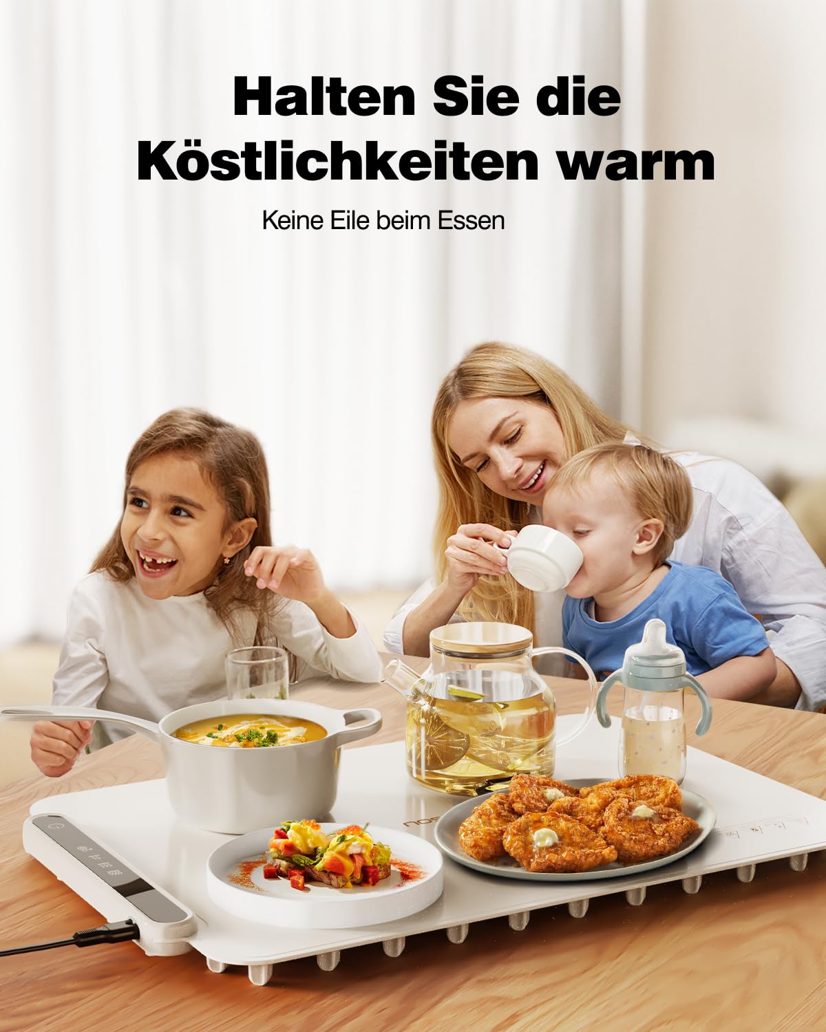 iTRUSOU Warmhalteplatte für Speisen, Speisenwärmer aus Nano-Silikonmaterial, faltbar, tragbar