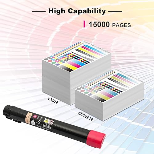 Miniatura 3 de Cartucho de tóner remanufacturado de repuesto para Xerox AltaLink C8030 C8035 C8045 C8055 C8070 006R01699 Magenta Toner 15000 páginas, 1 paquete