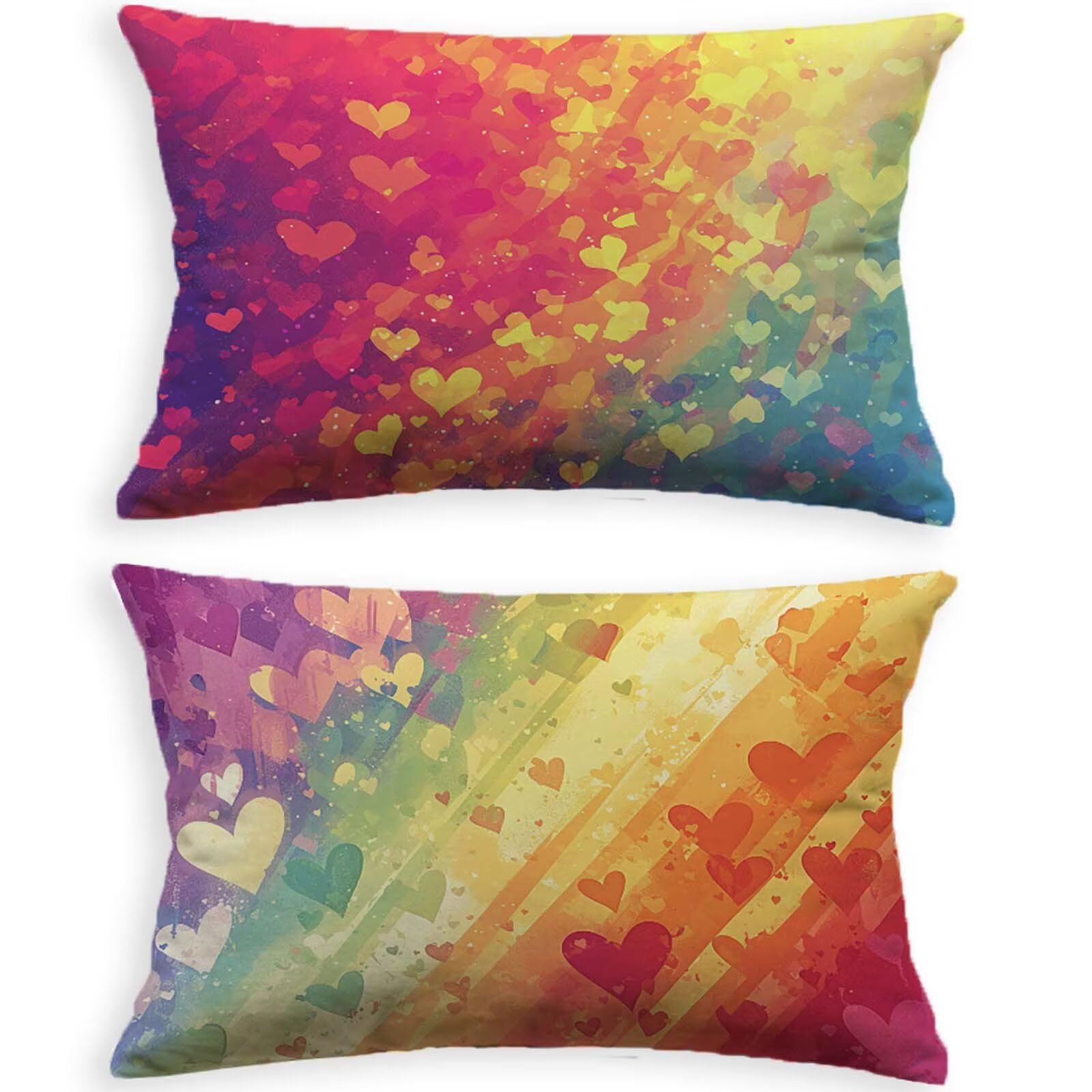 Housses de coussin de jardin imperméables en toile lin avec fermeture éclair invisible