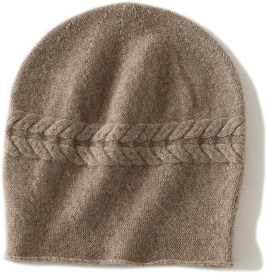 Winter Women's Cashmere Hats Causal Outdoor Warm Beanies Hat Female Fashion Solid Color Kniited Cap