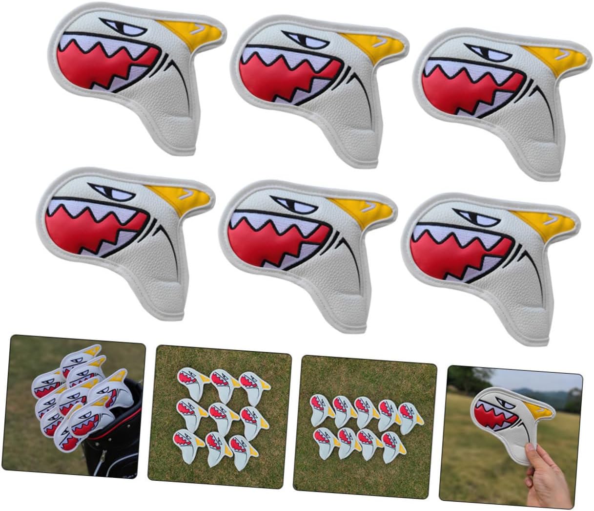 9pcs Golf Club Covers Putter Iron Driver Head Covers Decorative Golf Accessories for Men for Clubs Use for Golfers