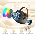 Mini Karaoke Machine, Portable Bluetooth Karaoke Speaker with 4 Wireless Microphones and Party Lights, Birthday Gifts for Girls Boys Family Home Party