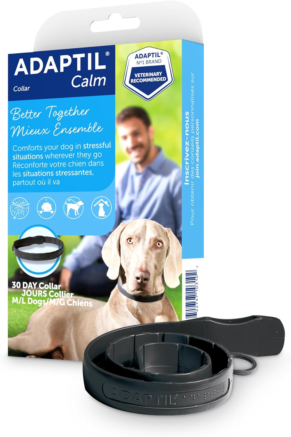 ADAPTIL Collar for Medium/Large Dogs Calms & Comforts Dogs Use