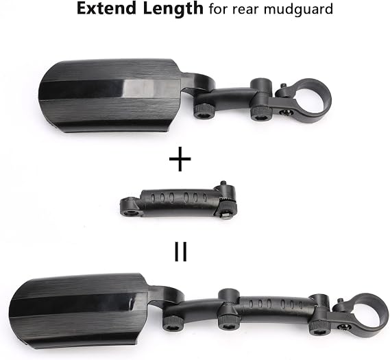 TAGVO Bike Mudguard, Retractable Bicycle Fenders Set Mountain Bike Front and Rear Mud Guard Portable Adjustable Bike Fender for MTB