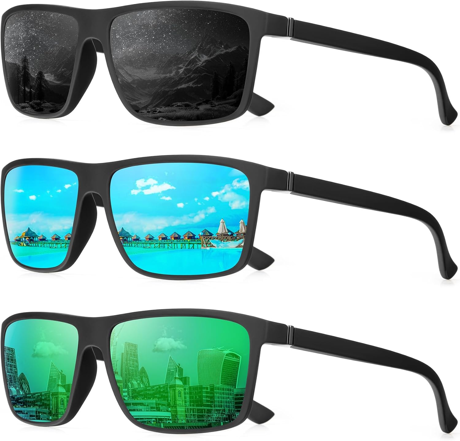 Black/Light Blue/Green