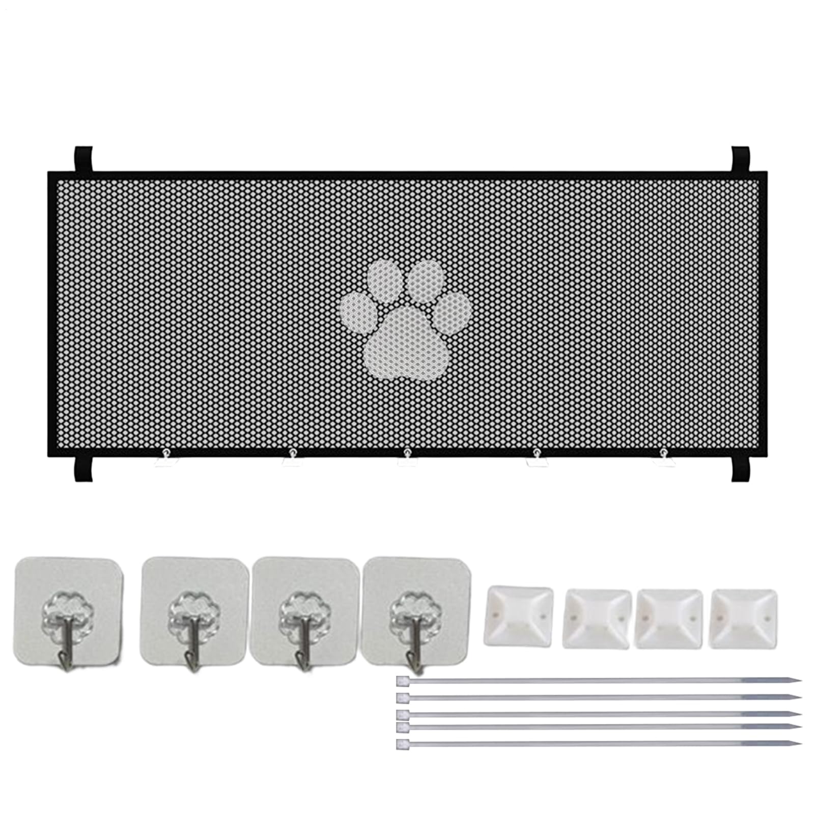 Cancelletto Di Sicurezza Retrattile Per Interni - Recinzione Pieghevole Per Scale E Porte, Barriera Per Cani E Bambini, Facile Da Montare - 5