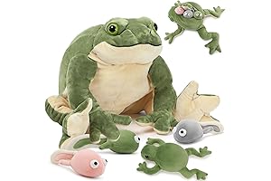 Tezituor Giant Realistic Frog Stuffed Animal Plush Toy: Embrace the Cuddly Companionship