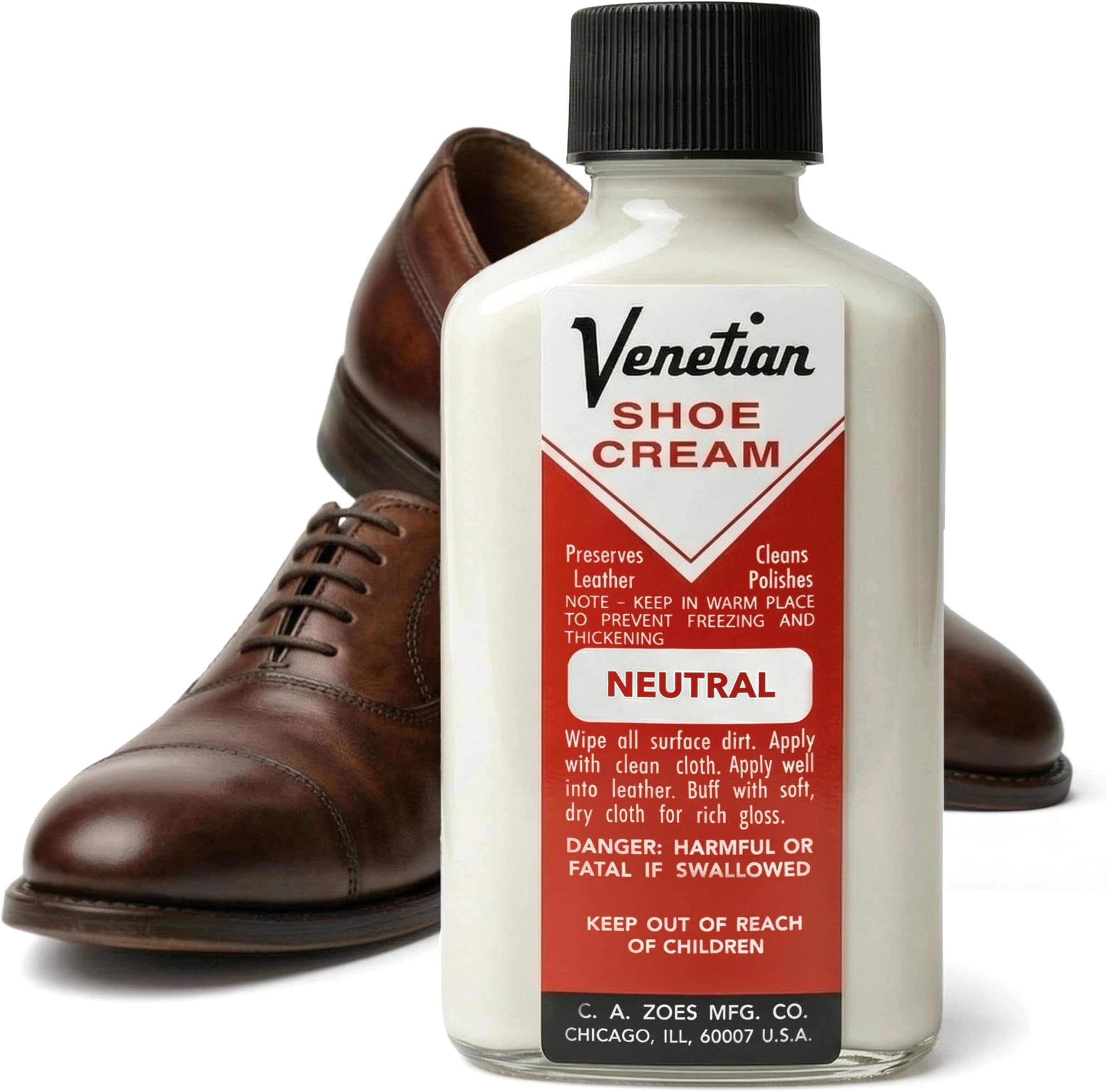 Venetian Shoe Cream, 3 Ounces, Neutral