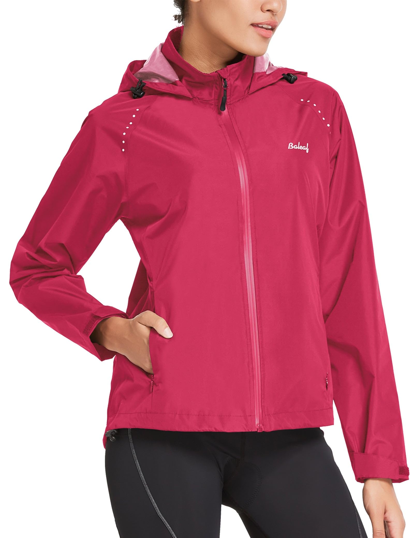 baleaf Cycliste Coupe Vent Femme, Vélo Jacket De Pluie Imperméable Randonnée Les Quatre Saisons Bike Coupe Extérieure Légère Résistante