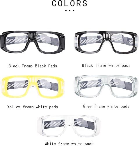 Miniatura 6 de Racquetball Goggles - Anti Fog Shock Absorption Sports Glasses Basketball Football Eye Protective Adjustable Strap