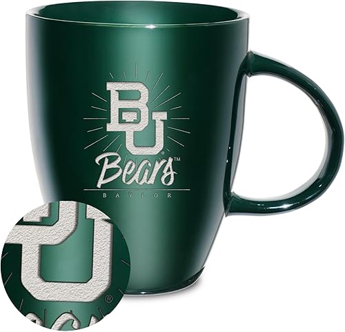 Vista 506 de Rico Industries NCAA - Taza de cerámica con grabado láser, 18 onzas, café y té