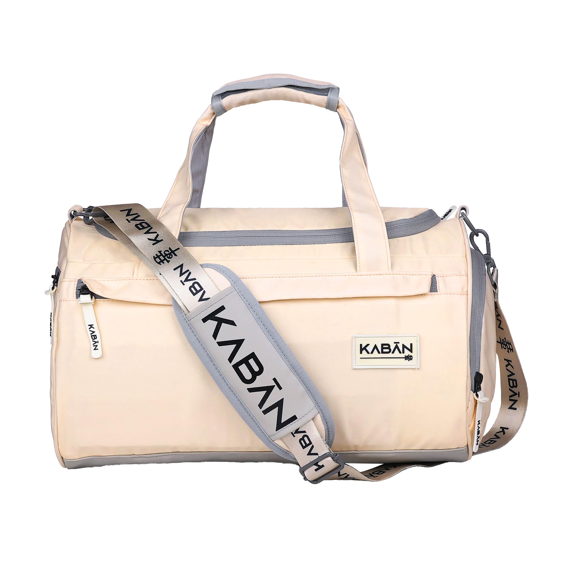 Kaban Unisex Eclipse Nest Water-Resistant Gym Bag – Lightweight Polyester Travel, Sports, and Yoga Duffle with Removable Sling Belt (Peach Fuzz, S)