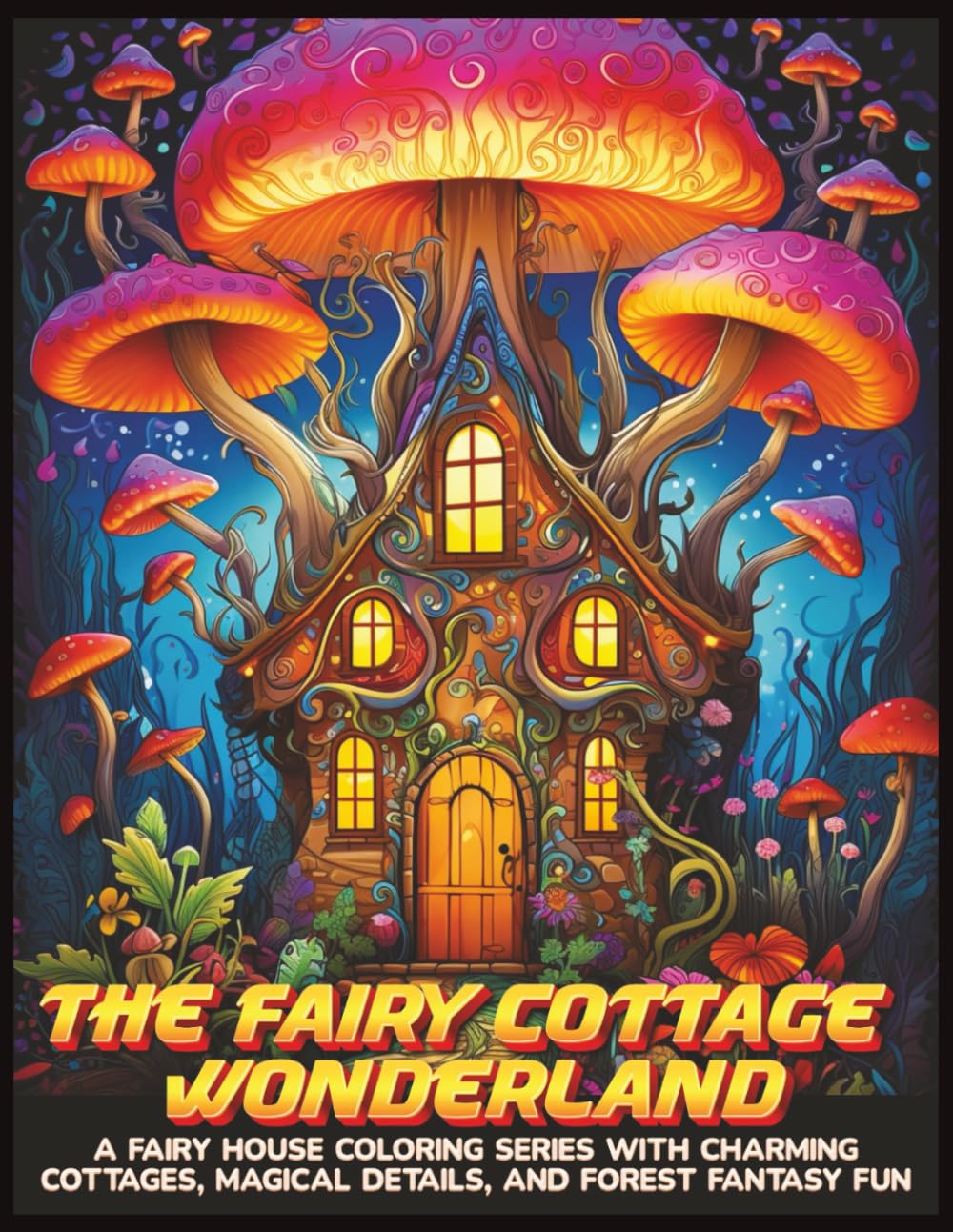 Fairy Cottage Wonderland Coloring Book: A Fairy House Coloring Book With Enchanted Cottages, Mushroom Homes, And Magical Forest Scenes