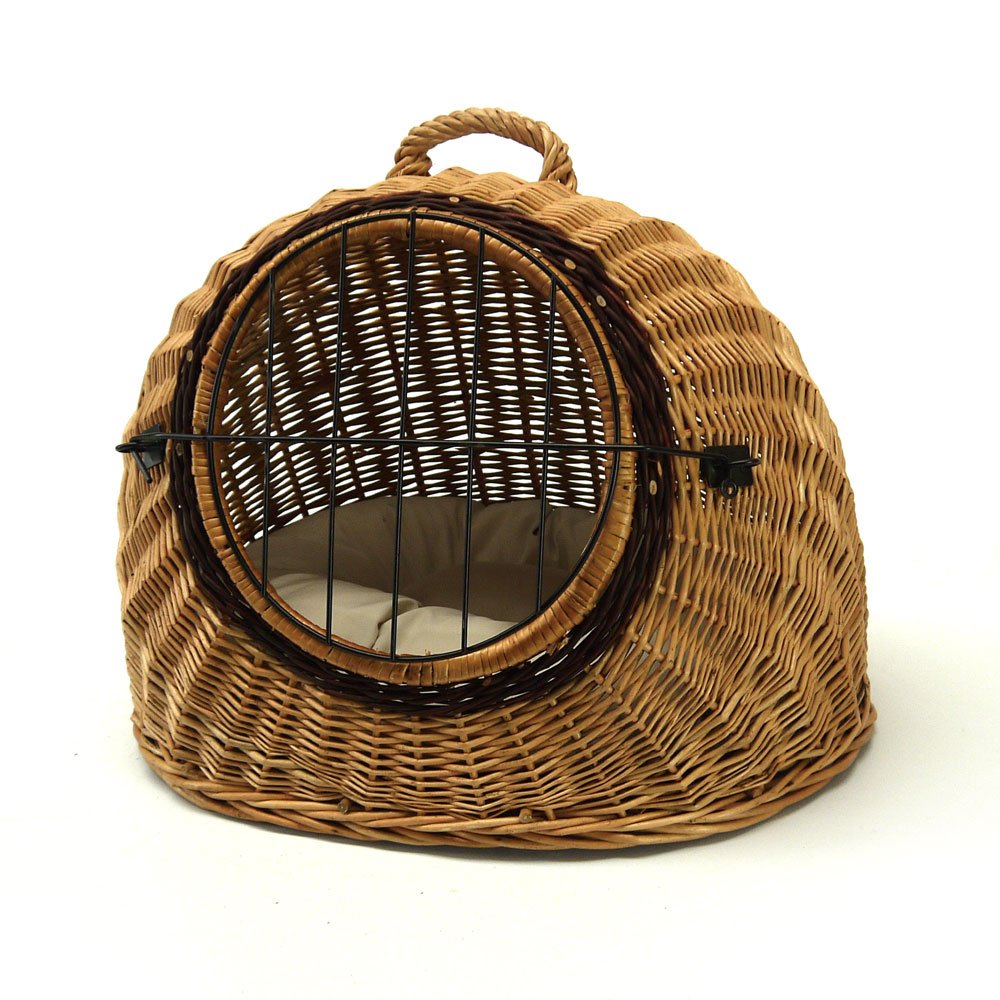 Prestige Wicker Igloo Pet Carrier Basket House, Extra Large