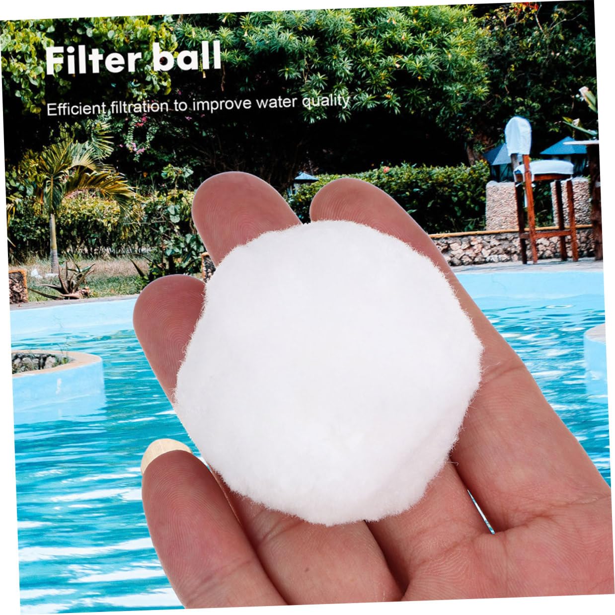 Yardenfun Filtro Sfere per Acquario e Piscina Materiale Filtrante Sostituibile Leggero e Resistente Media Filtrante Domestica ad Alta Affidabilità per Pulizia Efficiente di Acqua e Vasche