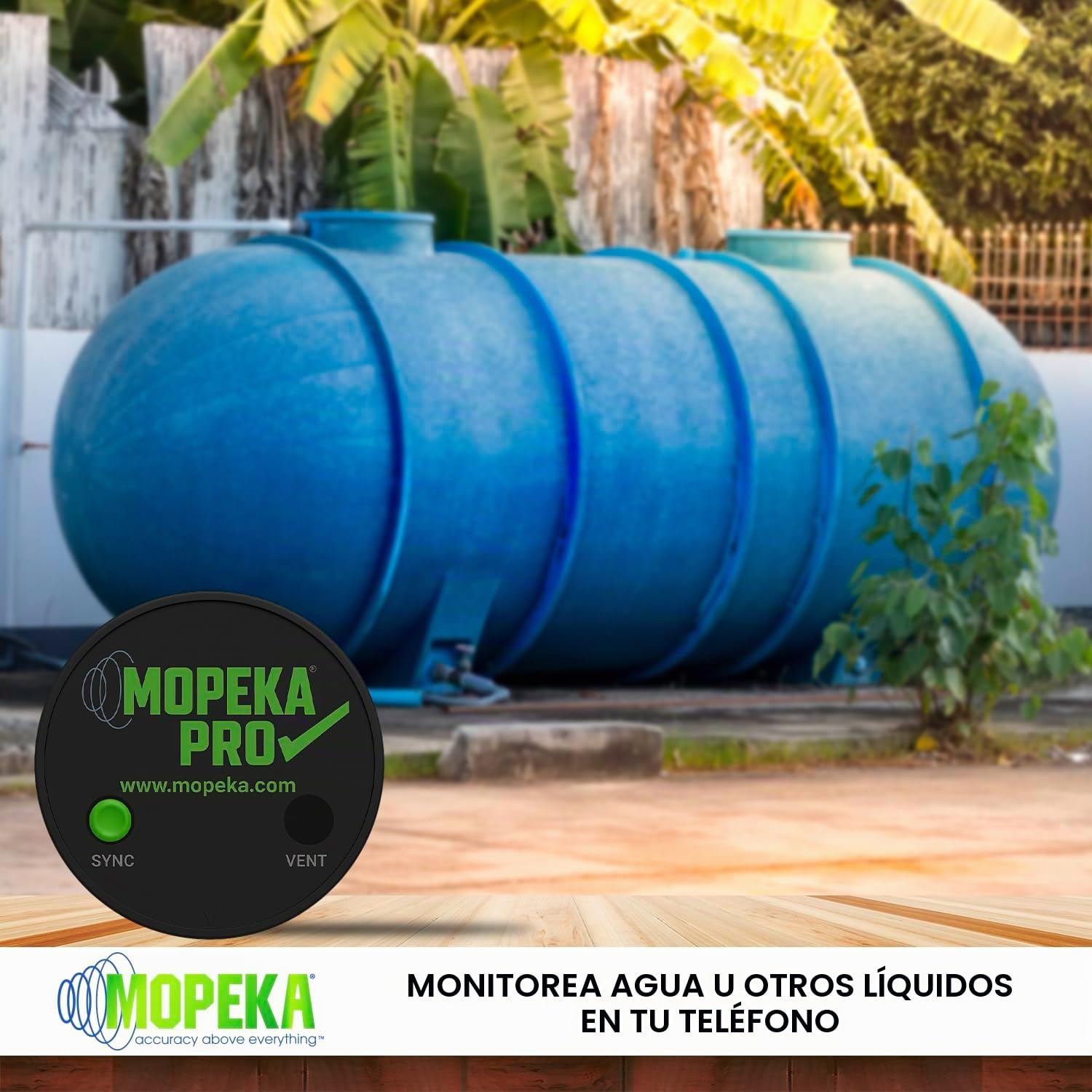 Mopeka Pro Check - Sensor Universal Ultrasónico Bluetooth Para Tanques De Aluminio, Plástico Y Polietileno Perfecto Parrillas Propano, Agua Campistas Nivel