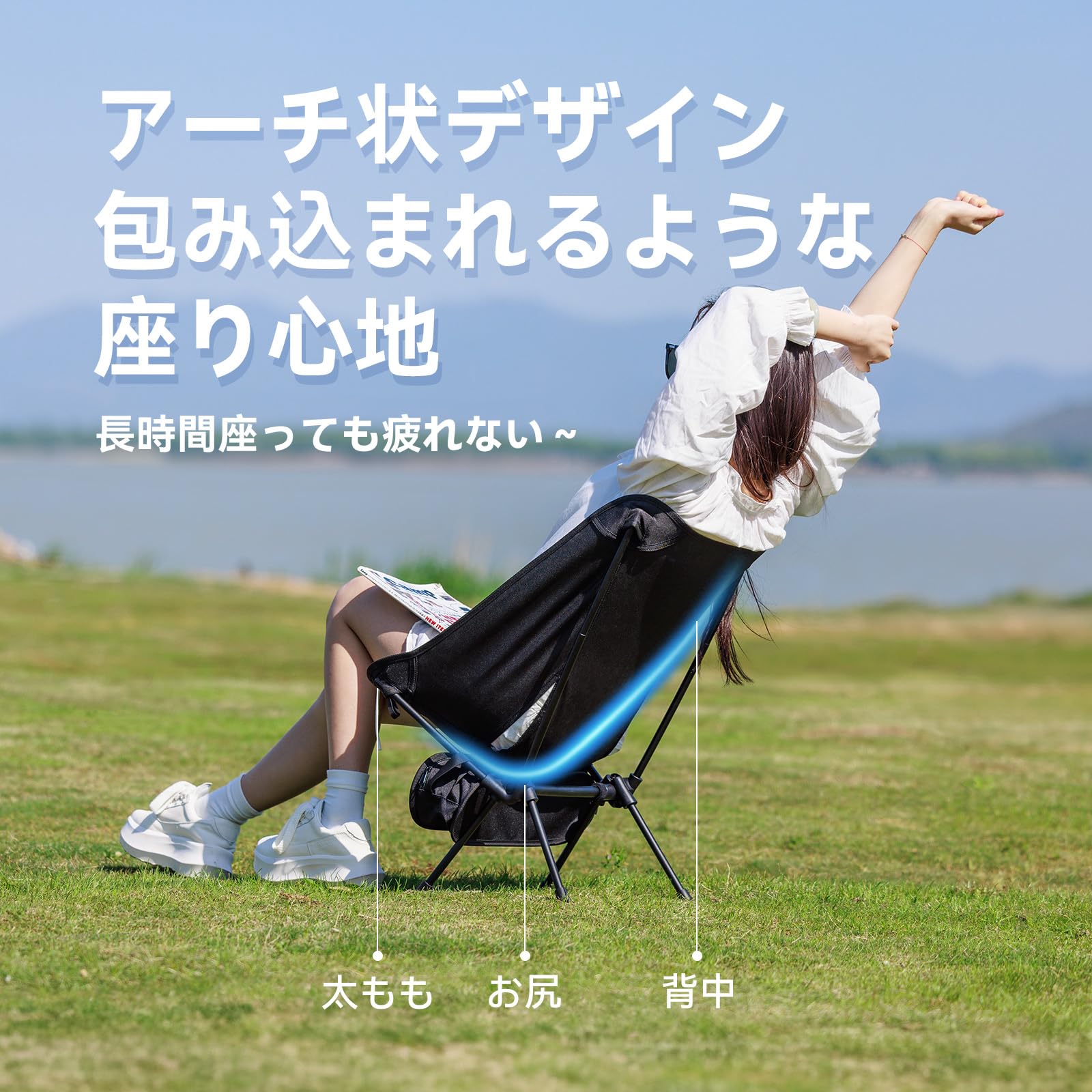 Amazon.co.jp: 【公式】BLACKDOG アウトドア チェア キャンプ 椅子 耐