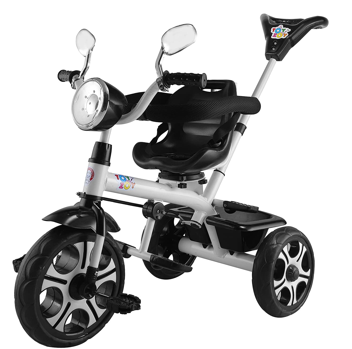 JoyRide CITY BLAZE Pro Plug N Play Baby Tricycle For 18 Months To 6 Years| Tricycle with Parental Handle , Rotatable Seat , Cushion Seat , Safety Harness , Light and Music for Kids/Boys/Girls/Carrying Capacity Upto 40kgs ( Black ) (B0BGJ1R1G2) Amazon Price History, Amazon Price Tracker