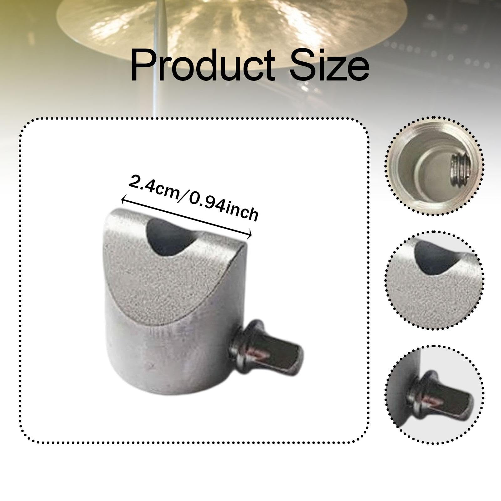 DYNWAVE Cymbal Holder Locator, Limiter Easy to Install Compact Electronic Percussion Parts Solid Metal Cymbals Accessories
