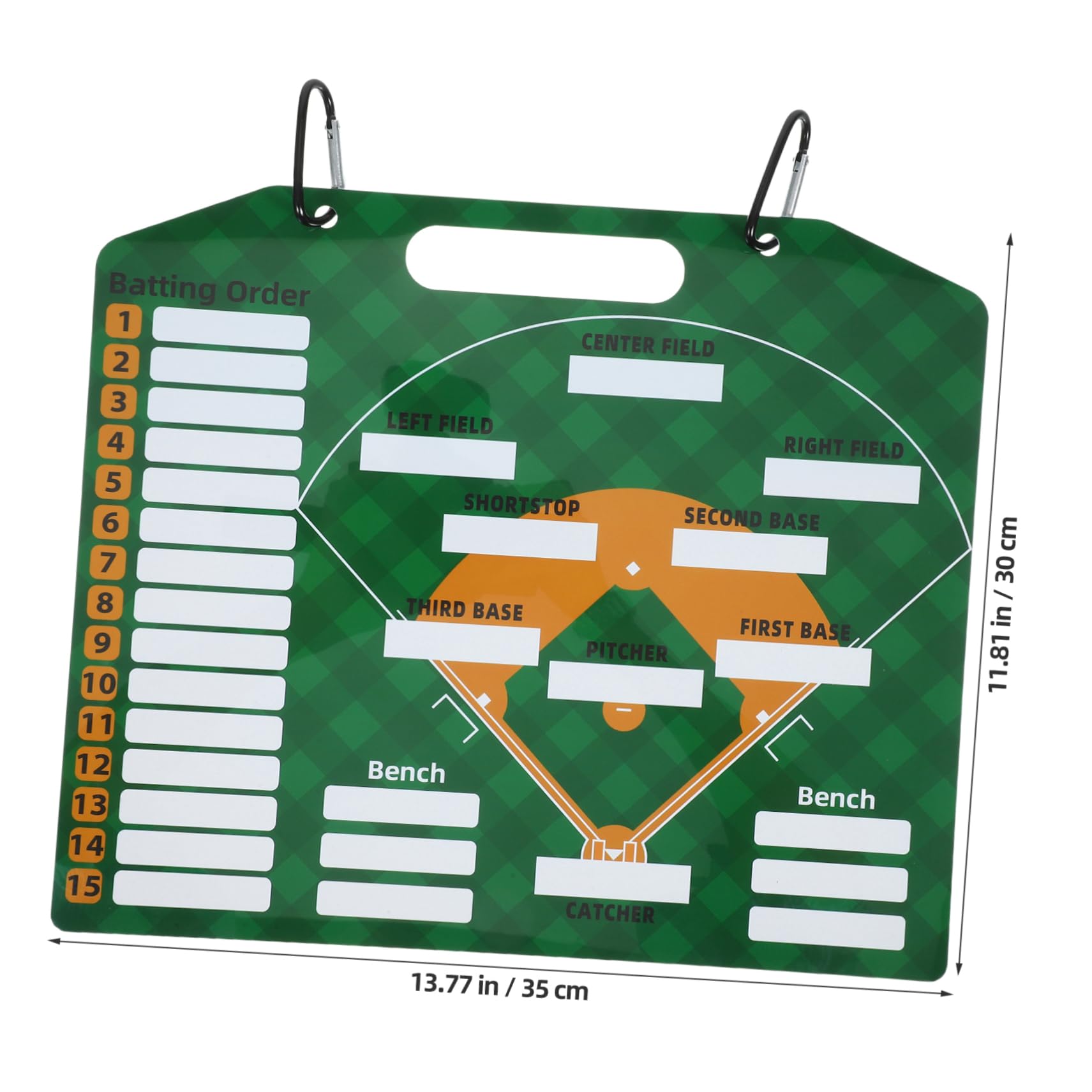 BESPORTBLE Baseball Basketball Board Magnetic Lineup Board Dry Erase Surface Clip Whiteboard for Use