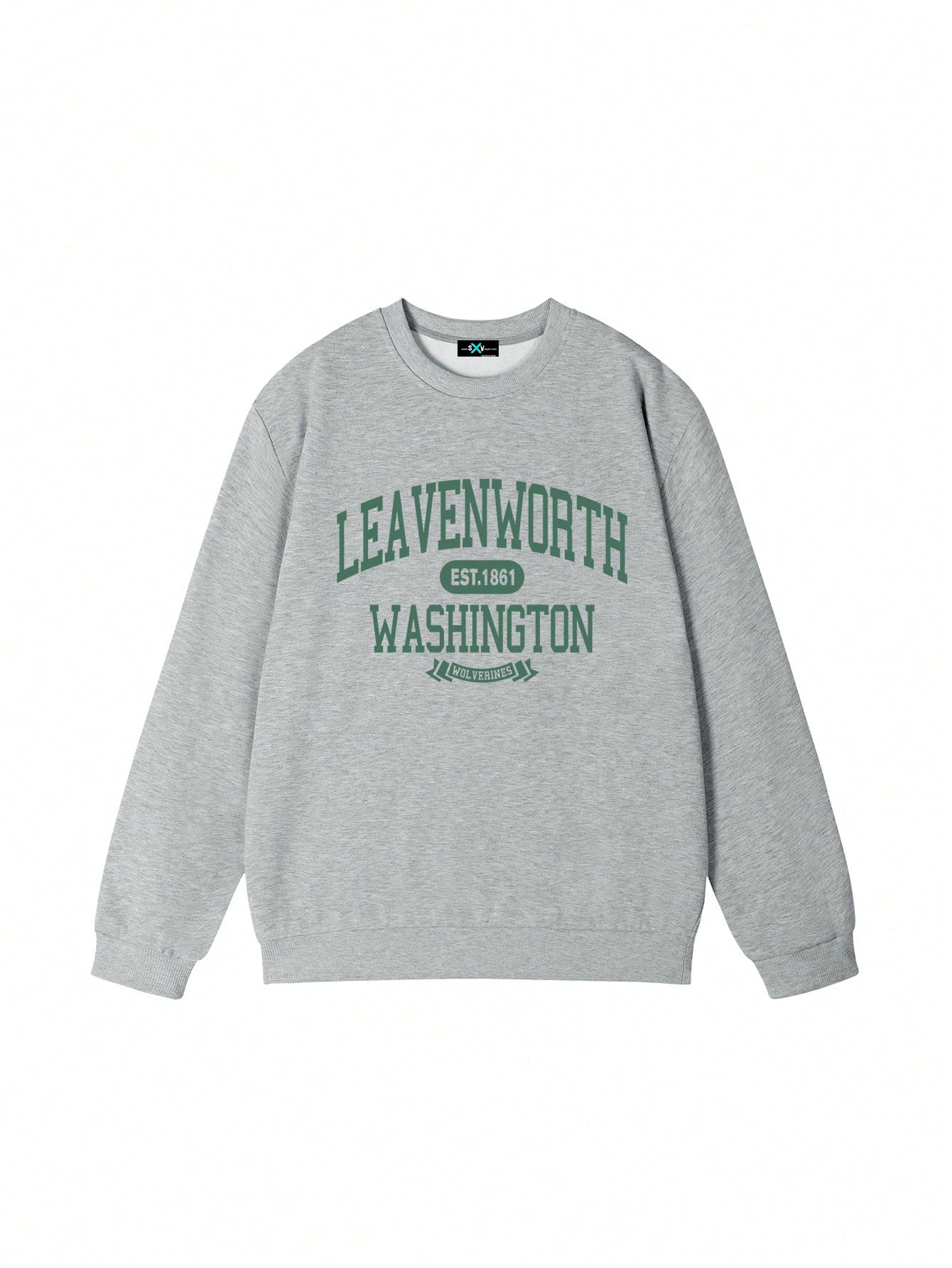 sxv style Women Casual Loose Fit English Text Graphic Pullover Sweatshirt-picture-23