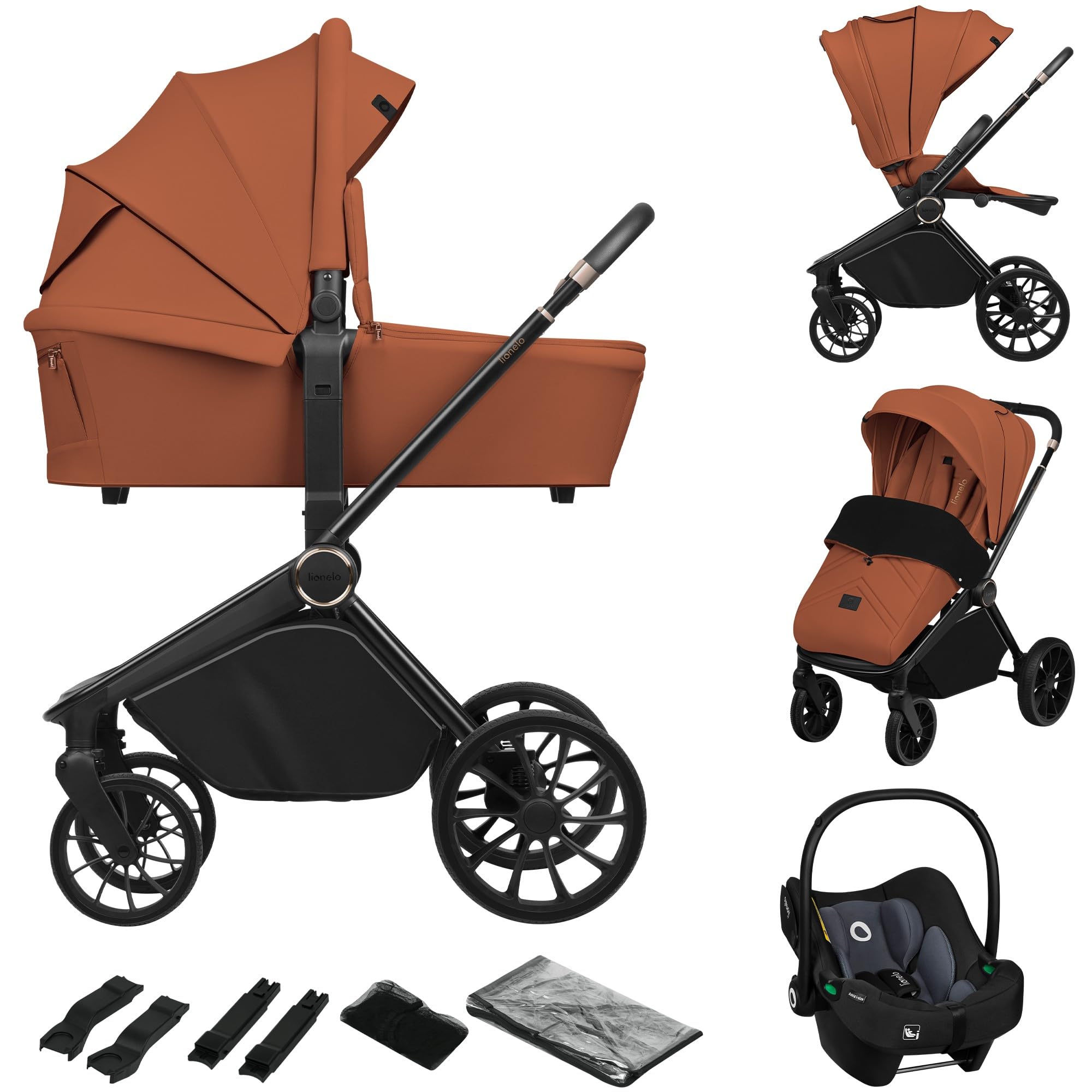 Lionelo Mika 2in1 - kinderwagen - De stoel kan zowel naar voor als naar achter