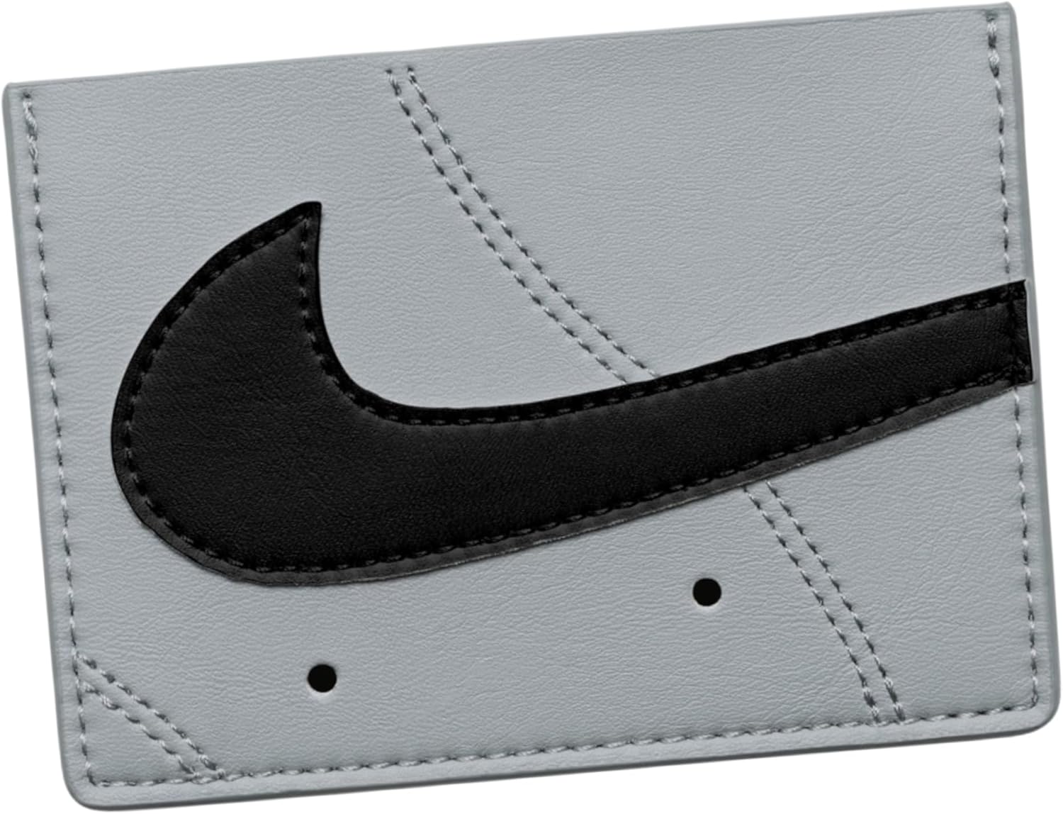 Nike Air Force 1 Slim Card Wallet – Sneaker-Inspired Compact Design with Logo Detail for Cards, Cash, and Everyday Use (White, One Size)