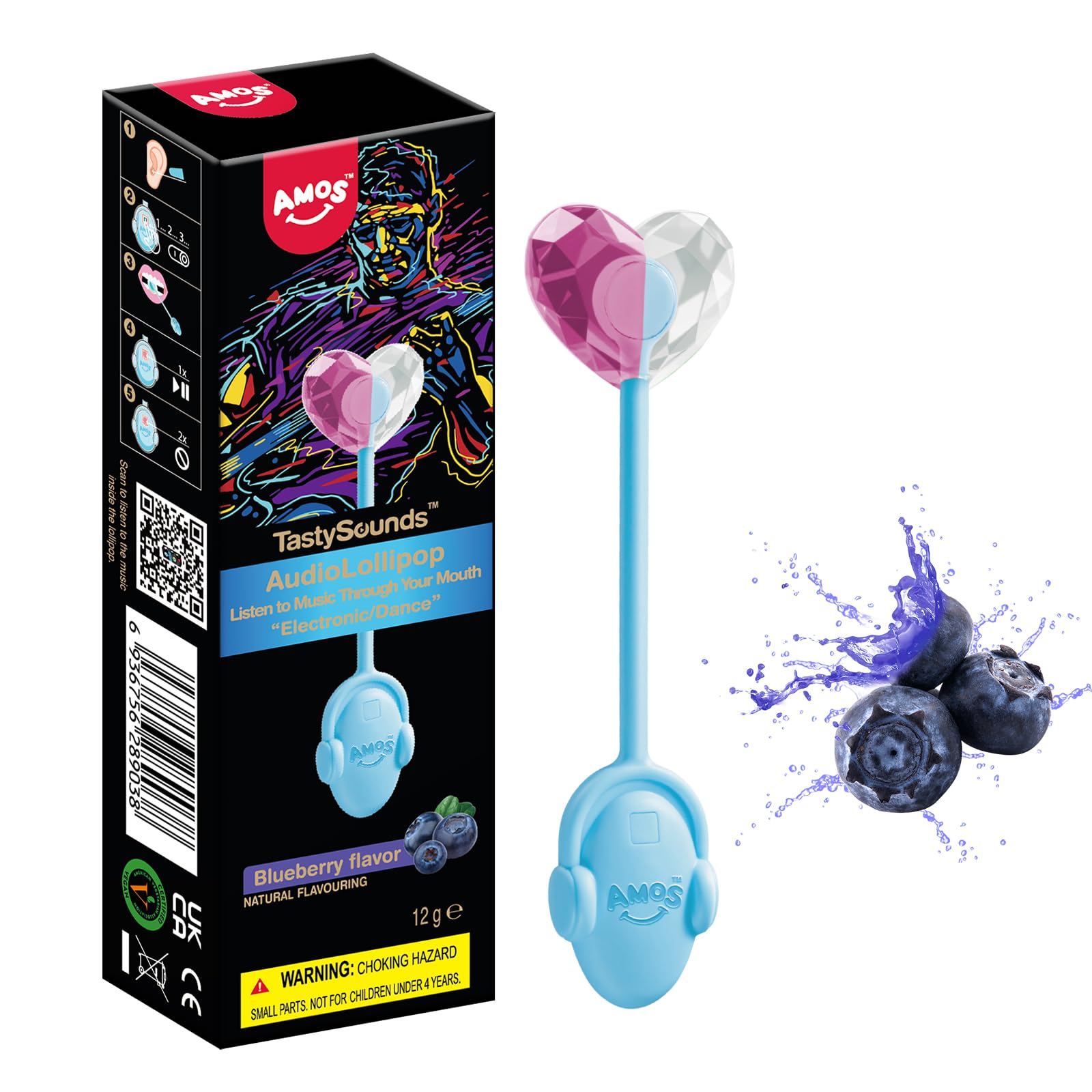 Sponsored Ad - AMOS Audio Music Lollipop (Music Model, Blueberry)