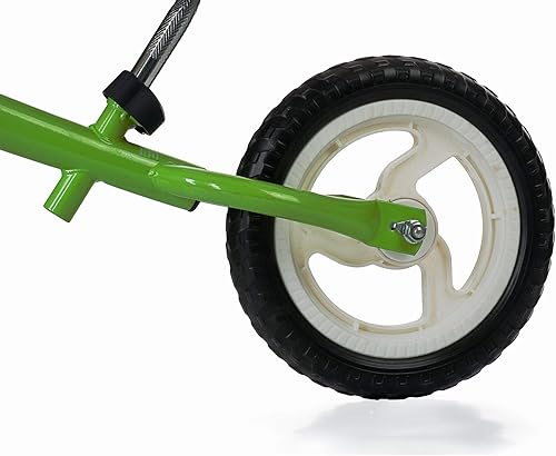 Miniatura 4 de Bicicleta de equilibrio para niños de 3 a 5 años, neumáticos de 12 pulgadas, bicicleta de entrenamiento sin pedal para niños pequeños y niñas, verde