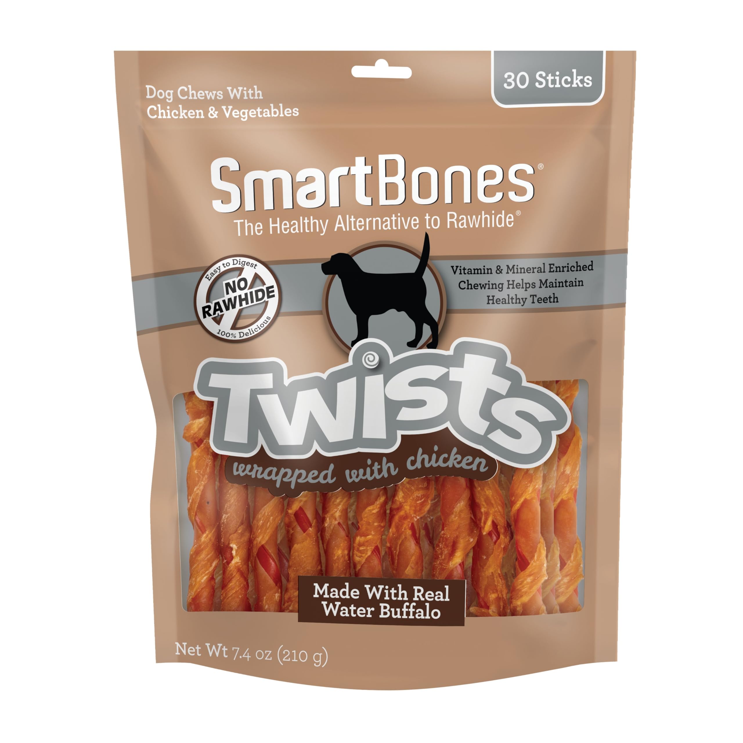 SmartBones Water Buffalo Twists