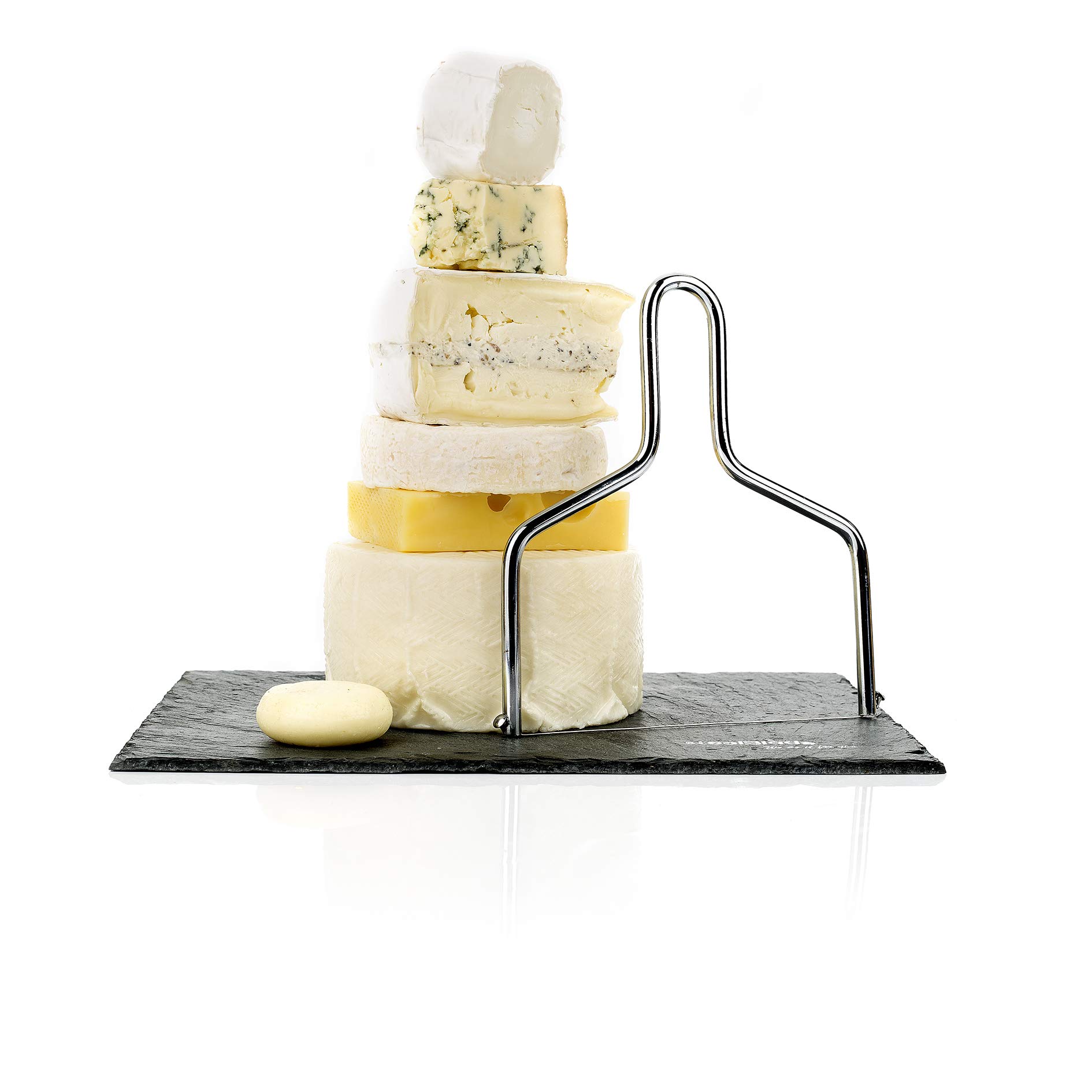 Lira de Queso Acero Inoxidable + Recambio - Cuchillo para Queso, Tartas, Pasteles