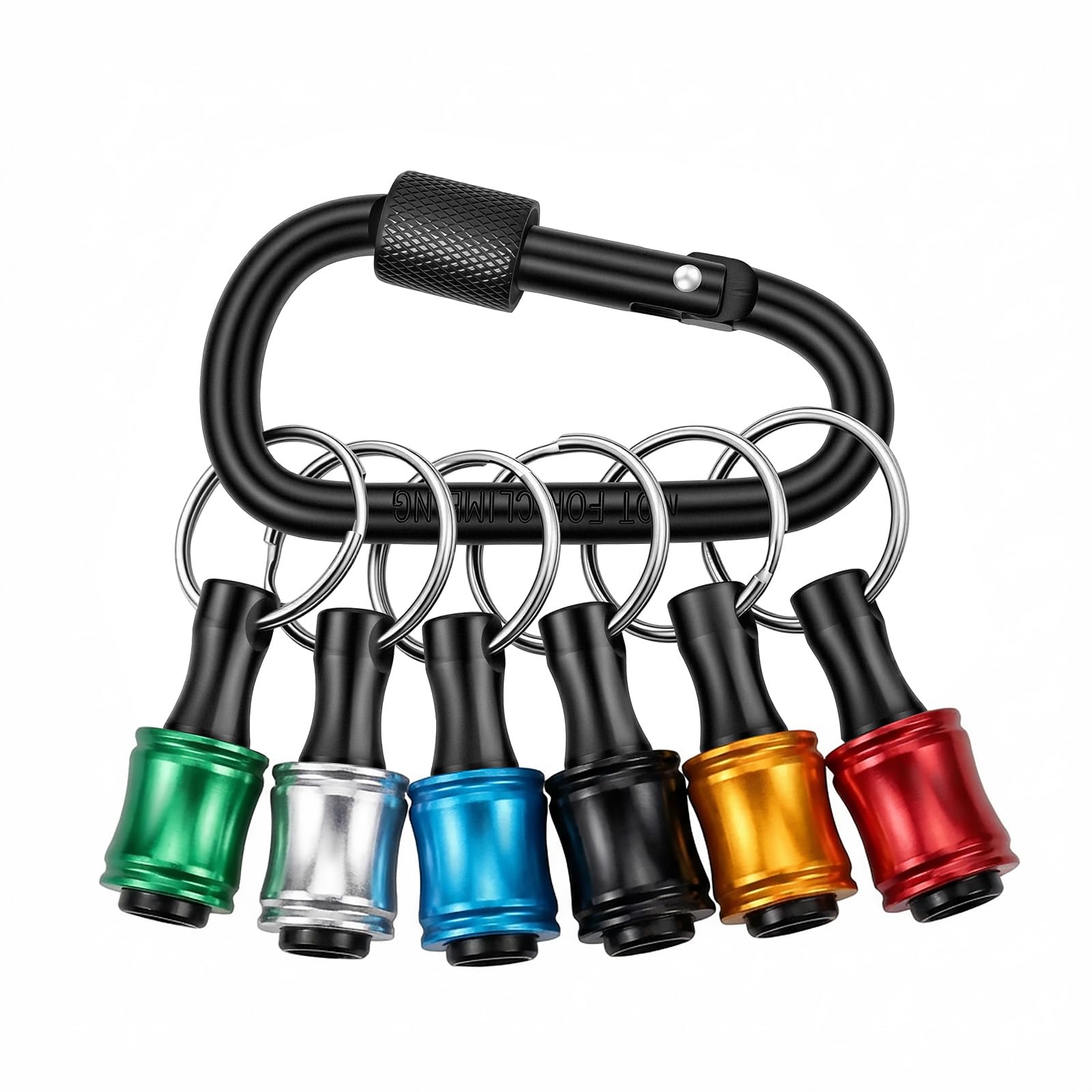 Bit Holder Keychain - 6 Pack, Quick Release -1