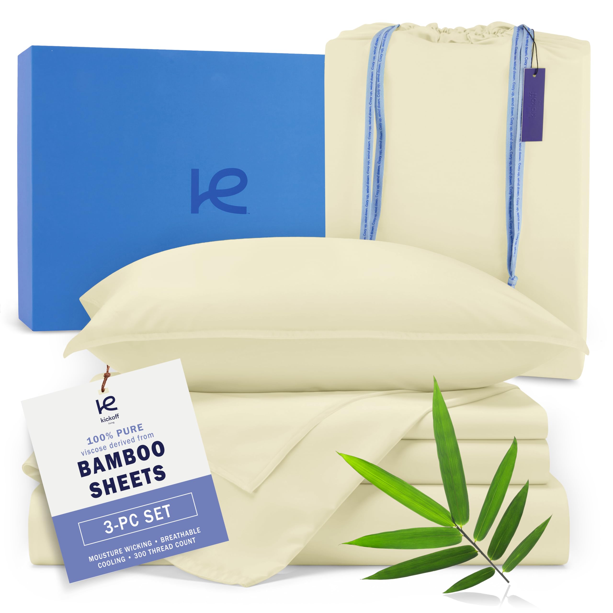 Kickoff Viscose Bamboo Sheets Twin XL