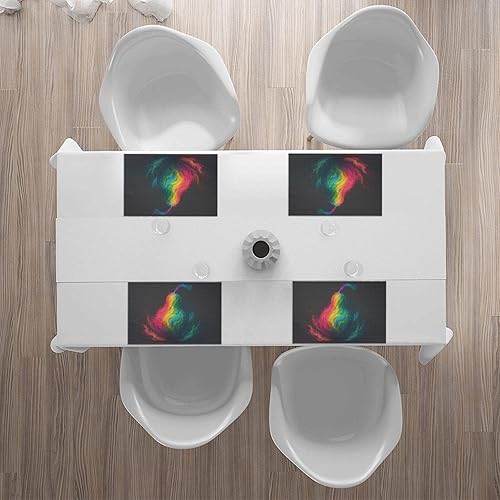 Miniatura 6 de Rectangular Placemats Set of 4, Heat Resistant Pear Printed Kitchen Dining Table Mats