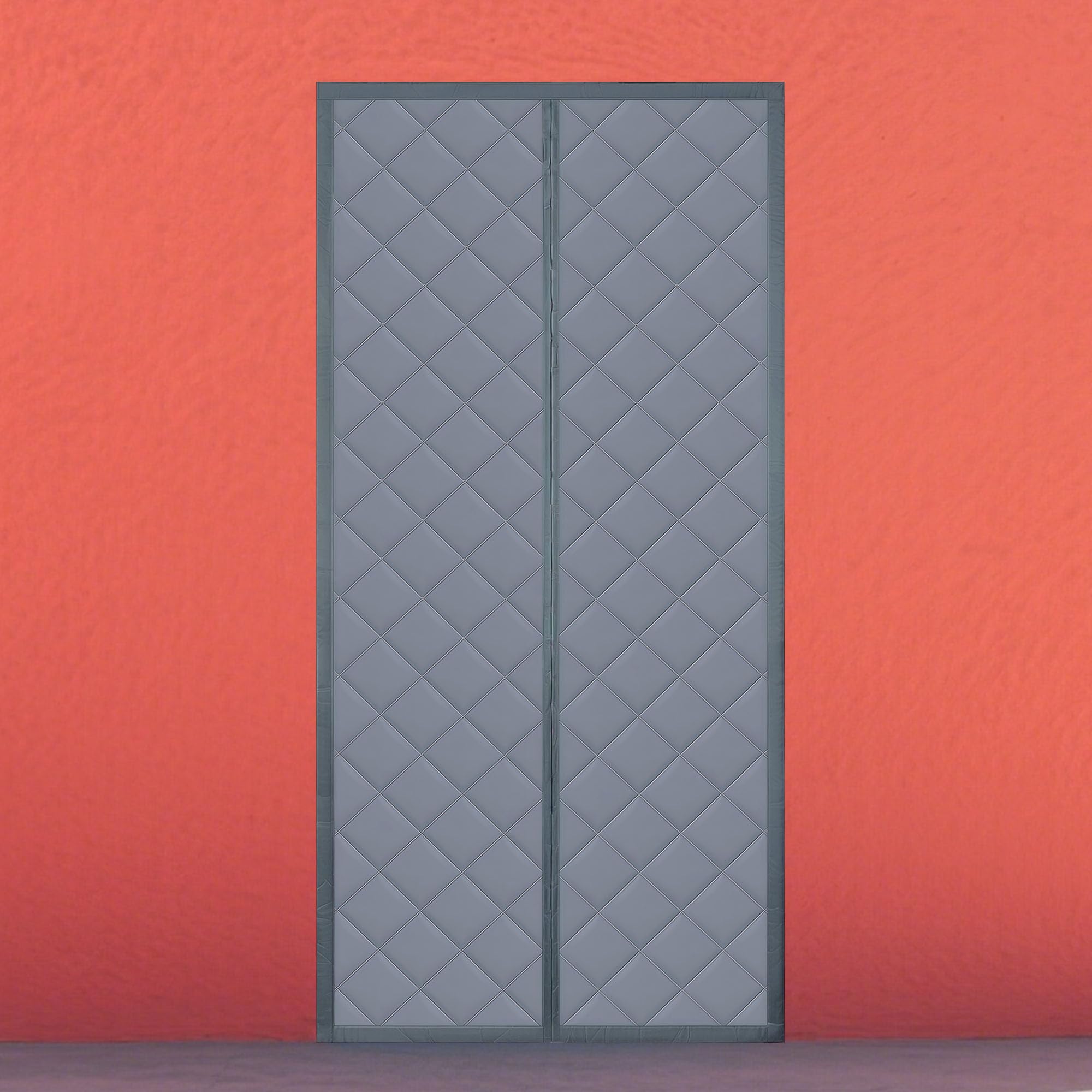 Rideau magnétique isolant thermique 100x260 cm à fermeture automatique pour porte en verre