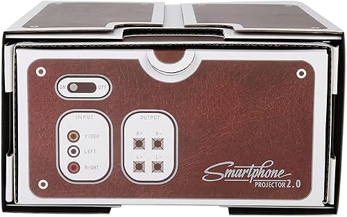 Miniatura 9 de TOPINCN Mini proyector de teléfono inteligente DIY, aumento 8X, proyector portátil de teléfono móvil de cine en casa proyector portátil inteligente