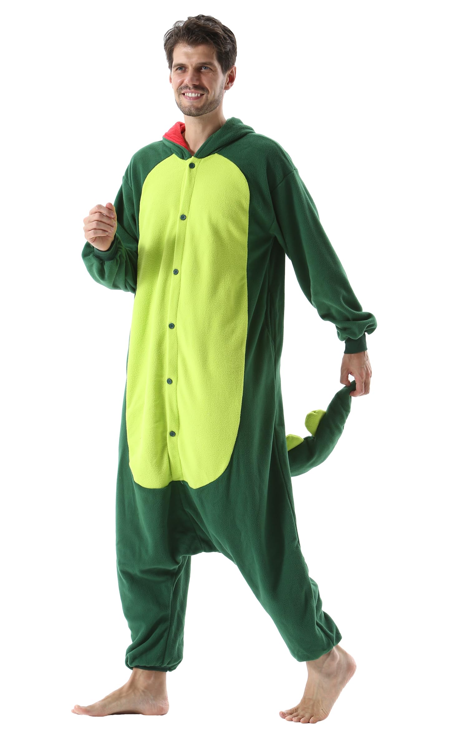SimZoo Adulto Disfraz Pijama Unisex Pijama Kigurumi Onesie para Carnaval Halloween Cosplay Ropa de Dormir Traje de Disfraz para Navidad Festival Mujer y Hombre - 5